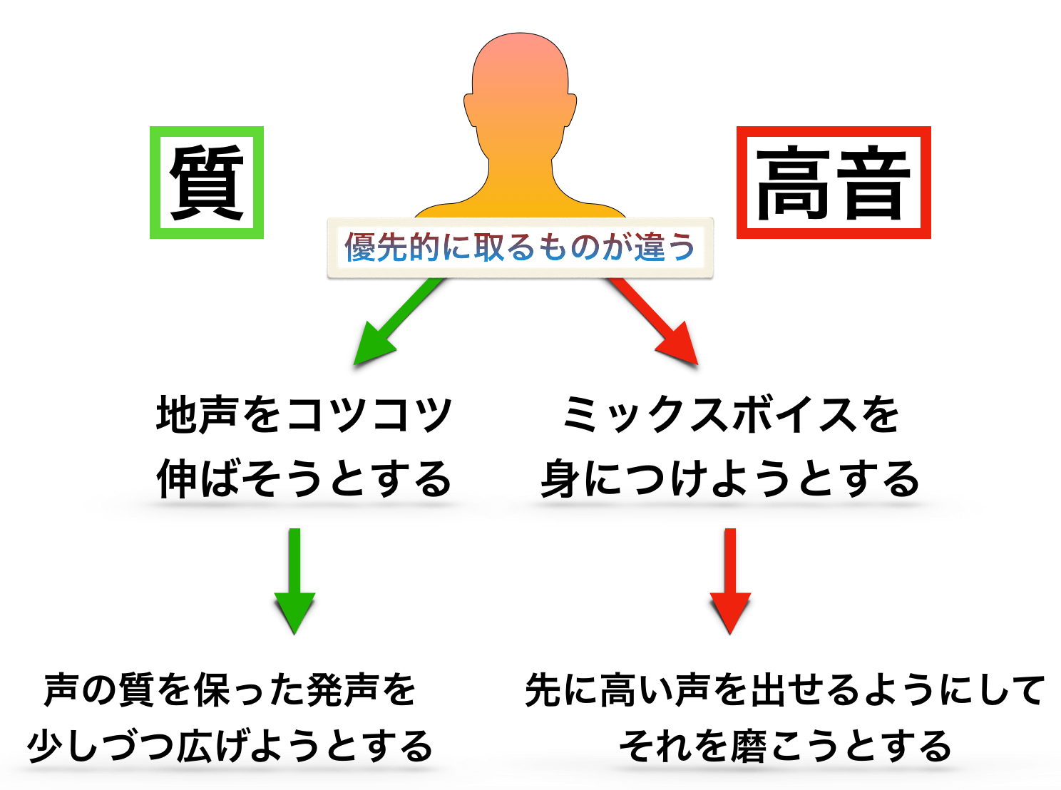 ミックスボイスに関する悩みや問題点について