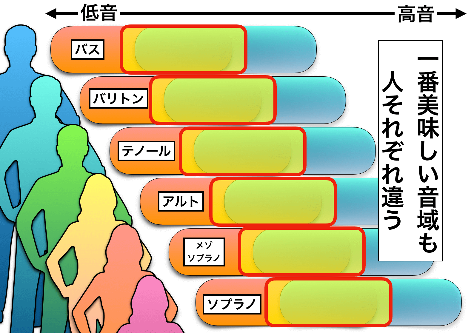 声帯のタイプ と 魅力的な音域 の関係性について